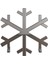 Snowflake Paslanmaz Çelik Havlupan Modern Tasarım Ayna Polisaj 60X60 cm 1