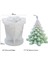 Silikon Kalıp Dekoratif Yılbaşı Noel Ağacı Noel Dekorasyon Mum Kalıbı 8x7.8 cm 5