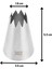 Büyük Boy Açık Yıldız 9 Diş Krema Duyu 35x19x53 Mm | İthal Krema Torbası Hediye (DY-362) 2