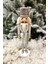 Tekno Trust 30 cm Kılıçlı Fındıkkıran Gümüş Gri Beyaz Renkli Kurşun Asker Nutcracker Yılbaşı Yeni Yıl Dekoru 1