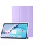 Huawei Matepad Se 11 Kılıf Üç Katlı Stand Deri+Tpu+Akrilik Şeffaf Arka Tablet Kapağı-Mor (Yurt Dışından) 1