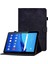 Huawei Mediapad T5 10.1 Desen Baskılı Akıllı Tablet Kılıfı Pu Deri Kart Yuvaları Folio Kalem Tutucu ile Kapak Standı-Siyah (Yurt Dışından) 1