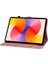 Huawei Matepad Se 11 Kılıf Zambak Çiçeği Baskılı Deri Tablet Kılıfı Kart Yuvalı-Pembe (Yurt Dışından) 3
