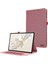Honor Pad 9 Için Deri Kılıf Kumaş Doku Tablet Kapak Standı Kart Tutuculu-Pembe (Yurt Dışından) 1