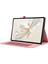 Honor Pad 9 Için Deri Kılıf Kumaş Doku Tablet Kapak Standı Kart Tutuculu-Pembe (Yurt Dışından) 3