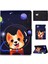 Darbeye Dayanıklı Desen Baskı Kartı Yuvası Standı Pu Deri Tablet Kılıfı Huawei Mediapad T3 10-Havacılık Köpek (Yurt Dışından) 1