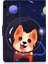 Darbeye Dayanıklı Desen Baskı Kartı Yuvası Standı Pu Deri Tablet Kılıfı Huawei Mediapad T3 10-Havacılık Köpek (Yurt Dışından) 3
