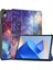 Huawei Matepad 11 (2023) Için Üç Katlı Stand Tablet Kılıfı Otomatik Uyandırma/uyku-Galaxy ile Pu Deri Desenli Kapak (Yurt Dışından) 1