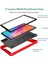 Huawei Matepad T 10S 10.1 Inç/t 10 9.7 Inç Darbeye Dayanıklı Tablet Kabuk Kickstand Silikon + Pc Toz Geçirmez Kapak Kılıf-Kırmızı + Siyah (Yurt Dışından) 2