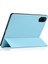 Honor Pad 9 Pro Kılıf Pu Deri Tpu Geri Tam Koruma Üç Katlı Stand Tablet Kapak-Mavi (Yurt Dışından) 3