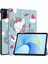 Honor Pad X8 Pro Üç Katlı Stand Akıllı Tablet Kılıfı Desen Baskı Pu Deri Kapak-At (Yurt Dışından) 1