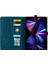 Honor Pad X8A Kılıf Çevirme Standı Deri Tablet Kapak Kiraz Çiçeği Kedi Baskılı-Mavi (Yurt Dışından) 2