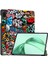 Honor Pad X8A Kılıf Desenli Baskı Deri Standlı Tablet Kapağı-Grafiti (Yurt Dışından) 1