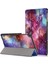 Üç Katlı Stand Desen Baskı Deri Kılıf Akıllı Tablet Kapağı Huawei Matepad T 10S/T 10/tadını Çıkarın Tablet 2-Galaxy Desen (Yurt Dışından) 1
