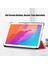 Honor Pad X8/x8 Lite/huawei Matepad T 10 Pu Deri Üç Katlı Stand Kapağı Anti-Damla Tablet Koruyucu Kılıf-Kırmızı (Yurt Dışından) 3