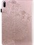 Deri Cüzdan Standı Tablet Koruyucu Kabuk ile Tavuskuşu Çiçek Desenli Baskı Huawei Matepad 10.4(2020)/(2022)/HONOR V6-Rose Gold (Yurt Dışından) 2