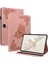 Honor Pad 9 Kılıf Için Çiçek Deri Flip Kart Yuvaları Tablet Kapağı-Pembe (Yurt Dışından) 1