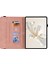 Honor Pad 9 Kılıf Için Çiçek Deri Flip Kart Yuvaları Tablet Kapağı-Pembe (Yurt Dışından) 2