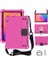 Petek Tasarım Eva + Pc Malzeme Dört Köşe Düşme Önleyici Düz Koruyucu Shl Kayışlı Huawei Matepad T8 8.0(2020) Rosered+Black (Yurt Dışından) 1