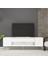 DEKOLP4CT Tv Sehpası Beyaz-Gümüş 1