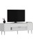 DEKOLP4CT Tv Sehpası Beyaz-Gümüş 3
