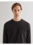 Erkek Siyah Regular Fit Bisiklet Yaka Logolu T-Shirt 2003268.5 4
