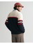Erkek Lacivert Relaxed Fit Bisiklet Yaka Logolu Kazak 8040206.433 2