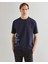 Erkek Lacivert Regular Fit Bisiklet Yaka Logolu T-Shirt 2324360T.410 1
