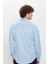 Slim Fit Düğmeli Yaka Pamuklu Kolay Ütü Düz Erkek Gömlek 5