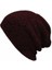 Unisex Örgü Baggy Beanie Kış Şapka Açık Kayak Slouchy Chic Örme Kap (Gri) (Yurt Dışından) 3