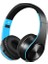 Kablosuz Bluetooth Kulaklıklar Gürültü Aşırı Kulak Hd Stereo Katlanabilir Kulaklık (Siyah + Mavi) (Yurt Dışından) 1