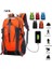 50L USB Jack Açık Hiking Spor Trekking Balıkçılık Su Geçirmez Kamp Erkekler ve Kadınlar Çiftler Omuz Çantası Sırt Çantası Dağcılık Çantası Açık Spor Sırt Çantası (Mavi) (Yurt Dışından) 3