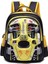 3D Suya Dayanıklı Erkek Sırt Çantası Sevimli Araba Karikatür Okul Kitap Çantası (Sarı) (Yurt Dışından) 1