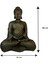Buda Heykeli 40 cm Lik | El Yapımı Tasarım Büyük Buda Heykeli 4