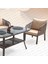 Capri Swing Artemis Üçlü Rattan Balkon Bahçe Takımı | Kahve 3