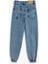 Kız Çocuk Kot Pantolon Beli ve Paçası Lastikli Pamuklu - Jegging Jean 2