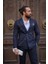 Sivri Yaka Kruvaze Slim Fit Takım Elbise 1