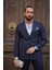 Sivri Yaka Kruvaze Slim Fit Takım Elbise 5