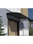 Metal Taşıyıcılı Kapı Üstü Pratik Sundurma Antrasit - Siyah Levha 230 x 100 Md2 1