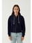 Kapüşonlu Fermuarlı Kadın Sweatshirt 018 1