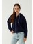 Kapüşonlu Fermuarlı Kadın Sweatshirt 018 4