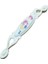 Miray 128 mm Metal Krem Kasa Beyaz Çiçek Desenli / 5 Adet 2