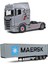 2023 Scania 580S + Maersk Container Trailer 80 cm - Ölçek : 1/24 1