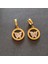 Gold Sallantılı Şık Kelebek Küpe 3