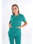 Business Model Soft Likra Ameliyathane Yeşili Doktor Hemşire Hastane Scrubs Üniforma Takımı 2
