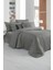 Monochrome Gray Pamuk Saten King Size Nevresim Takımı 1