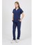 Daisy V Yaka Koyu Indigo Unisex Uniforma (Likralı) M - Takım - Hayır Isim Yazılmasın 1