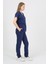 Daisy V Yaka Koyu Indigo Unisex Uniforma (Likralı) M - Takım - Hayır Isim Yazılmasın 2