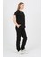 Daisy V Yaka Siyah Unisex Uniforma (Likralı) 2xs - Takım - Hayır İsim Yazılmasın 2