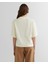 Kadın Krem Relaxed Fit Bisiklet Yaka Logolu T-Shirt 42324322T.130 2